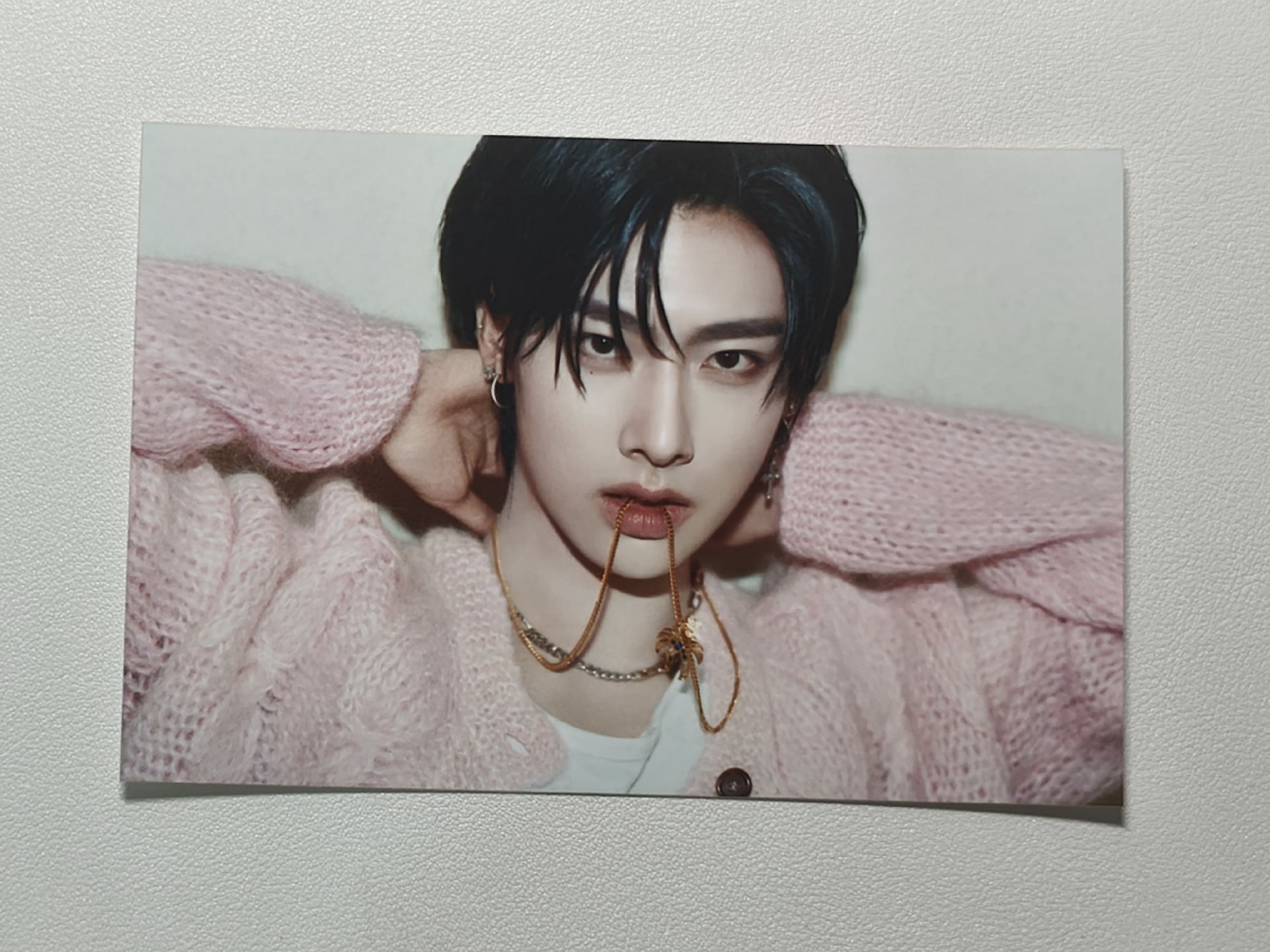 粉色毛衣銳明信片