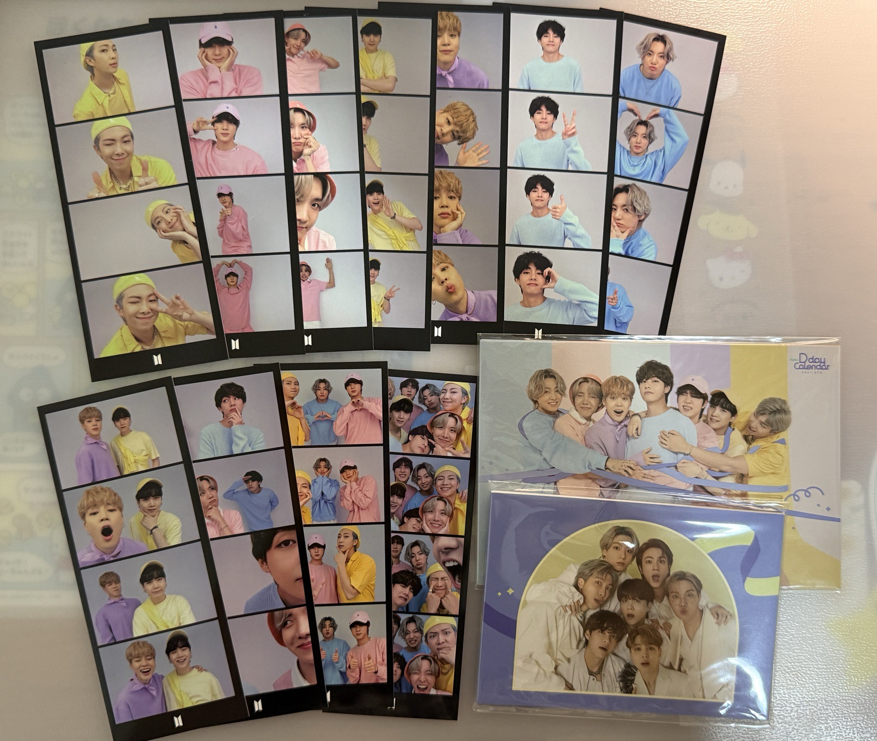 八週年四格卡 明信片 摺頁