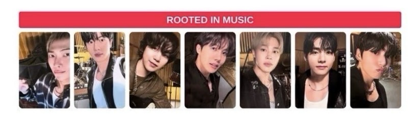 BTS rooted in music 全新未拆