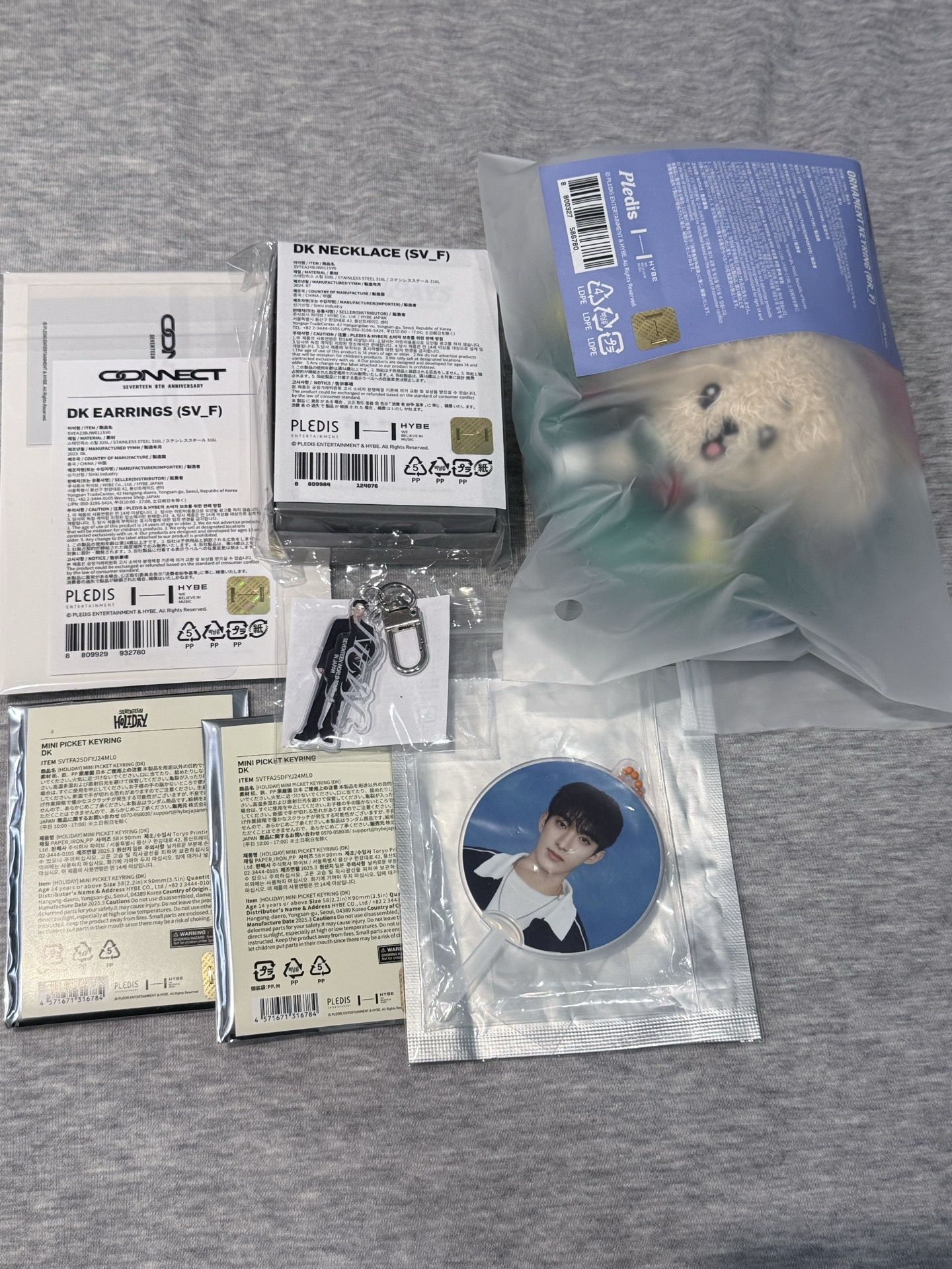 碩小扇 耳環、項鍊 DOA聖誕娃