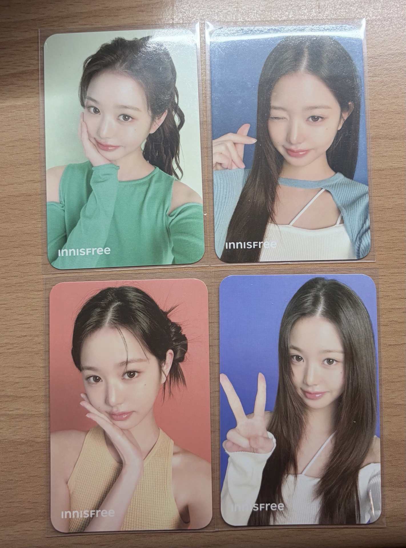 員innisfree代言卡 一套 四張