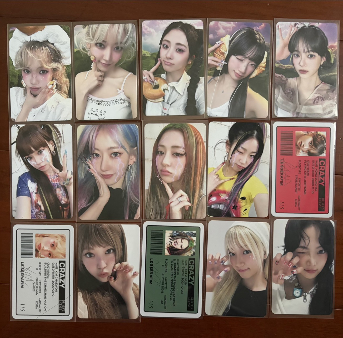 LE SSERAFIM CRAZY 專輯卡 PB版