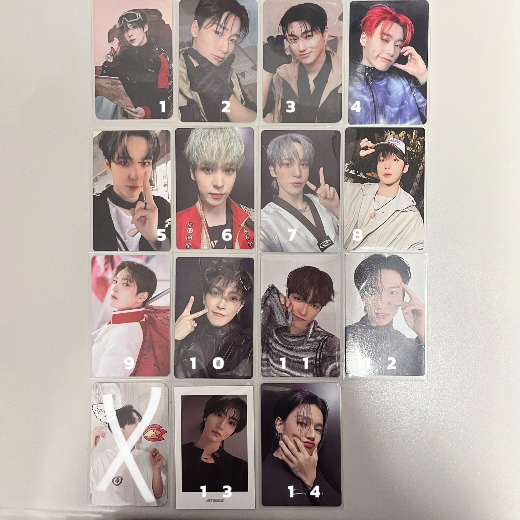 ateez小卡合集（10-16可當綁🖇️）