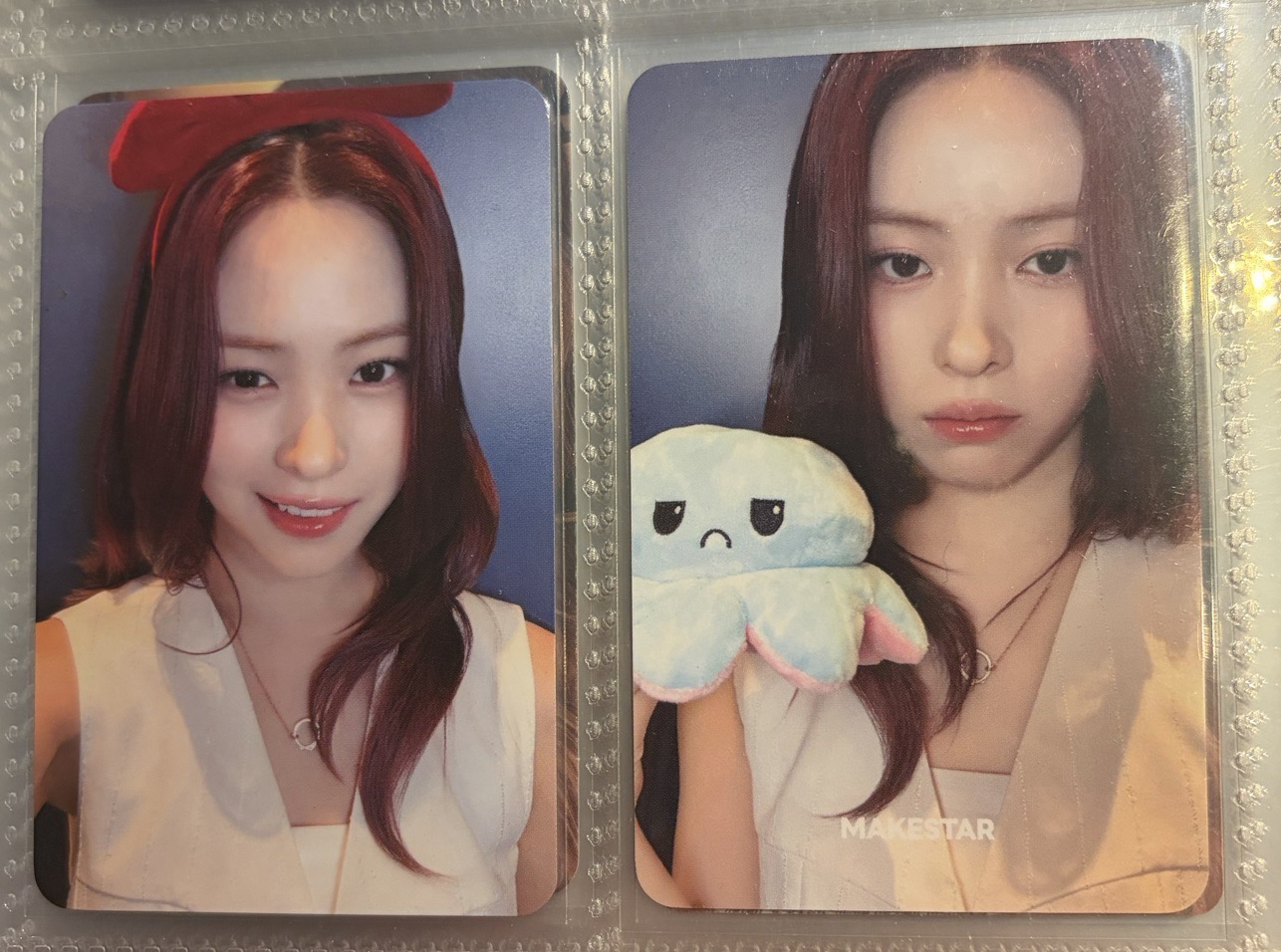 itzy蝴蝶結溜、章魚溜 雙面卡