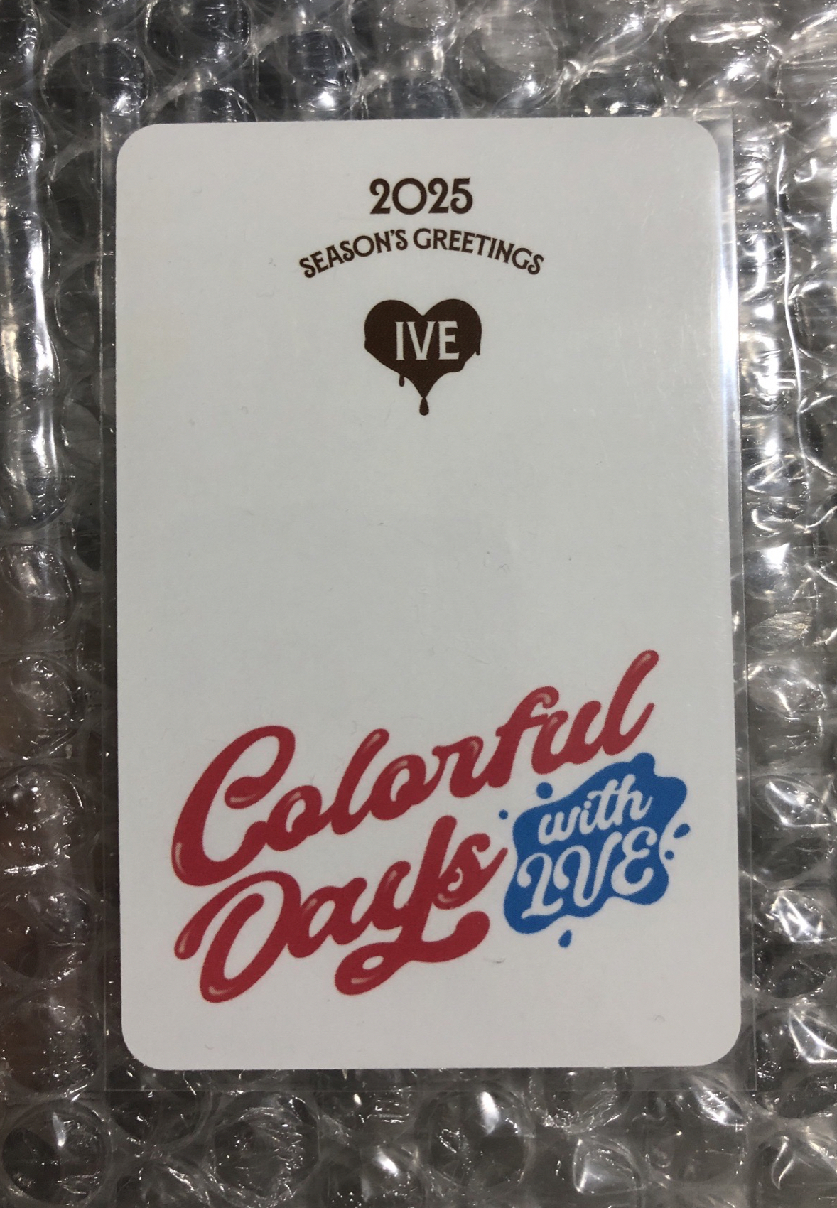 25 年曆  固配卡