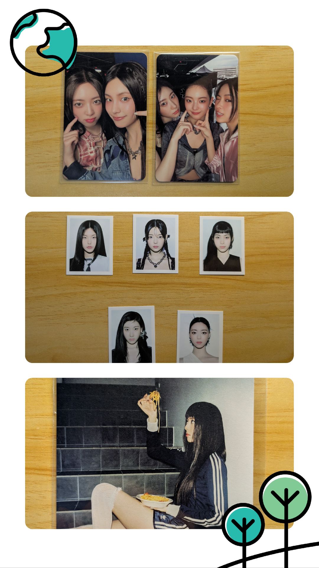 🥊 迷九 預售禮 分隊卡一套+證件照一套+娜明信片