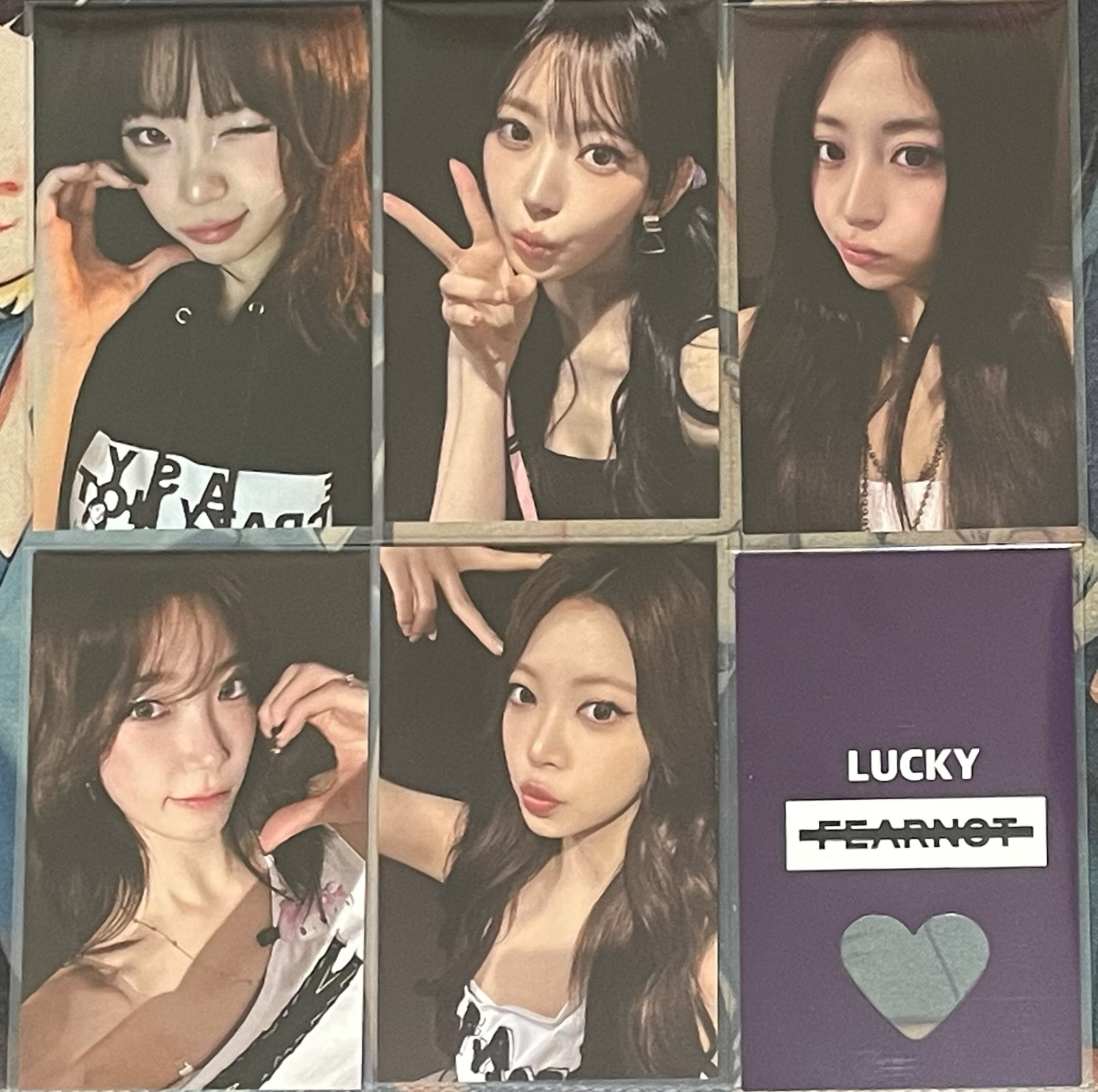 韓安粽卡一套+幸運卡