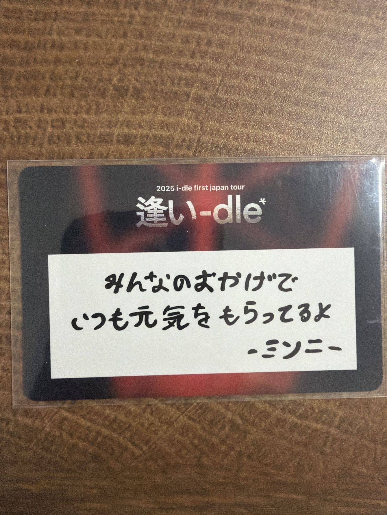 日巡 米妮手寫卡