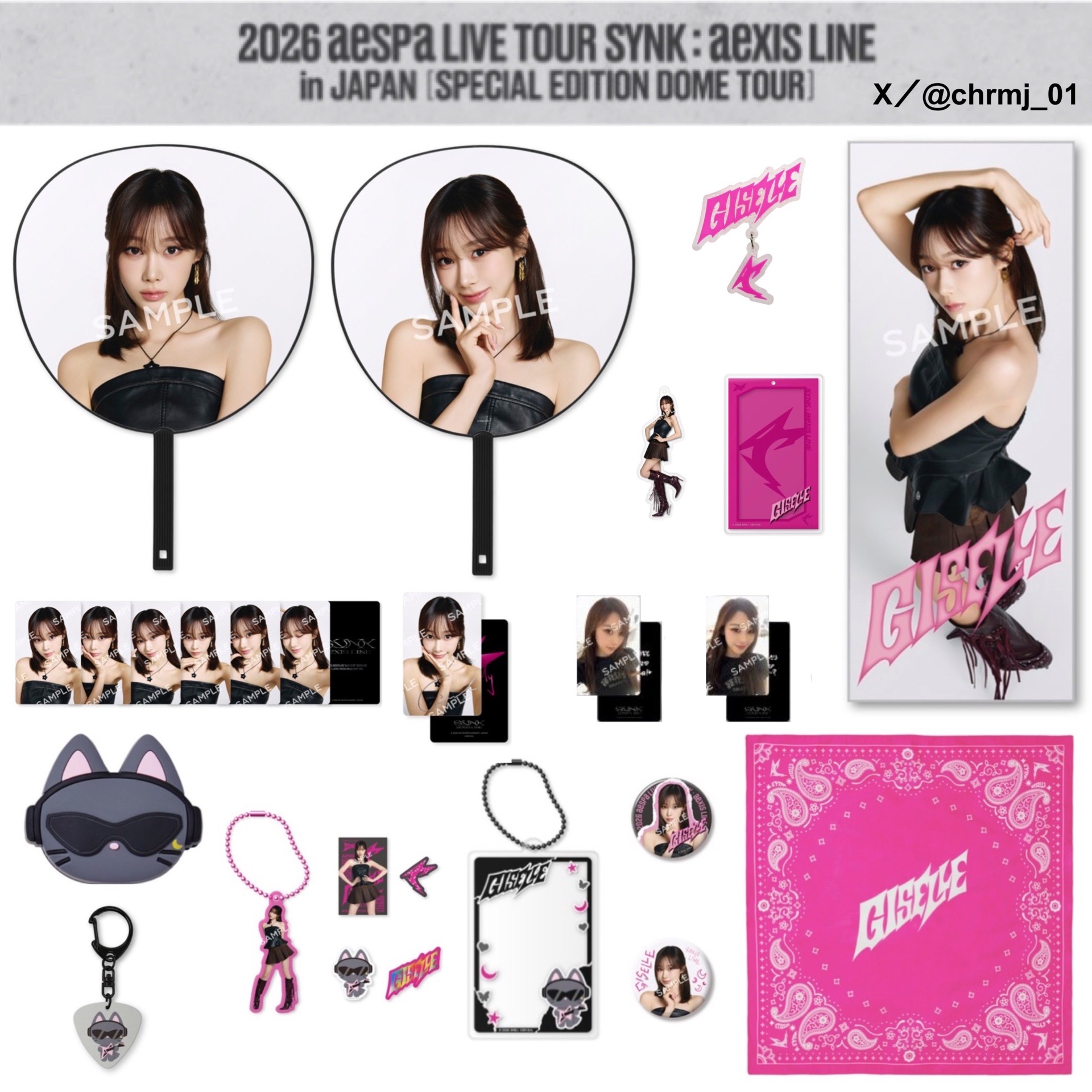 aespa 日本蛋巡 大阪場場週 未拆隨機卡 手幅 扇子 手燈吊飾 立牌