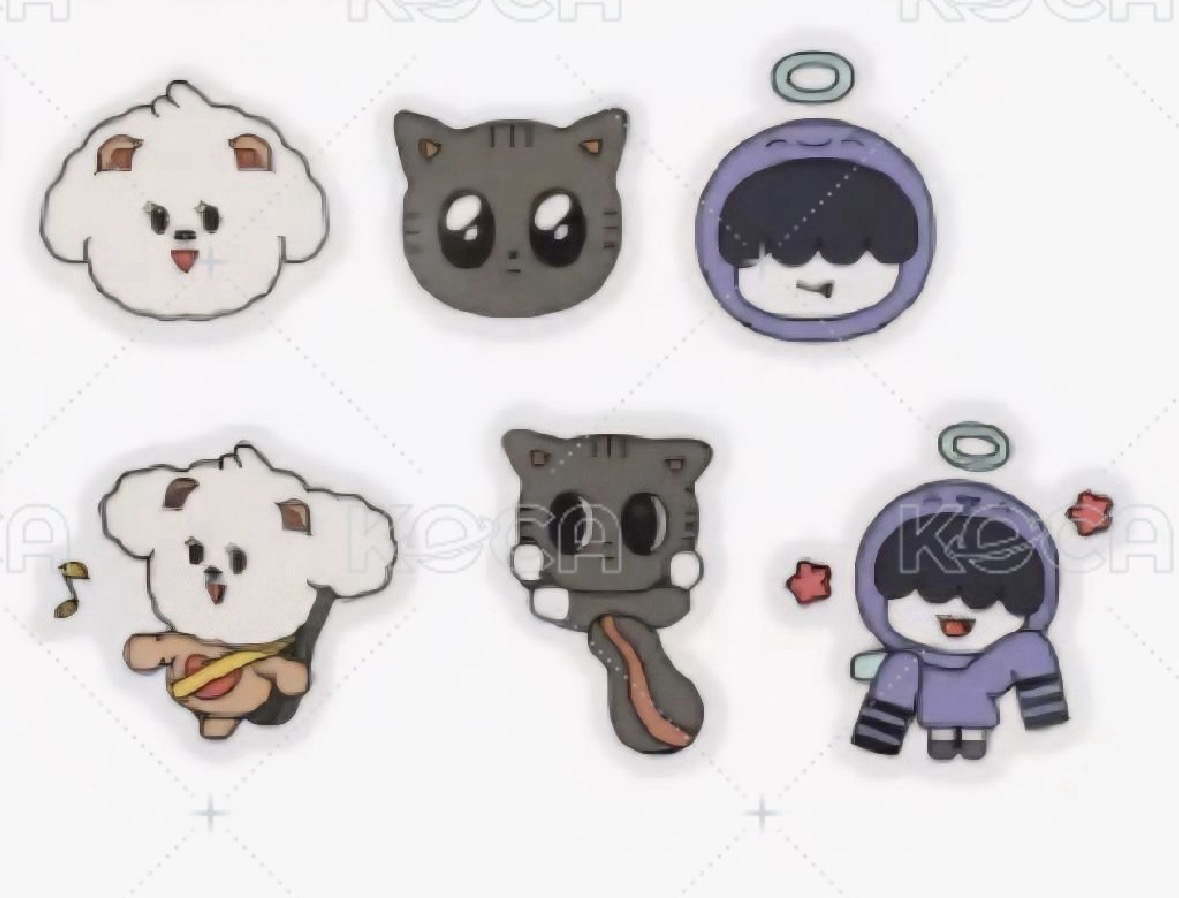 嘻喵哼 PPULBATU快閃貼紙set 