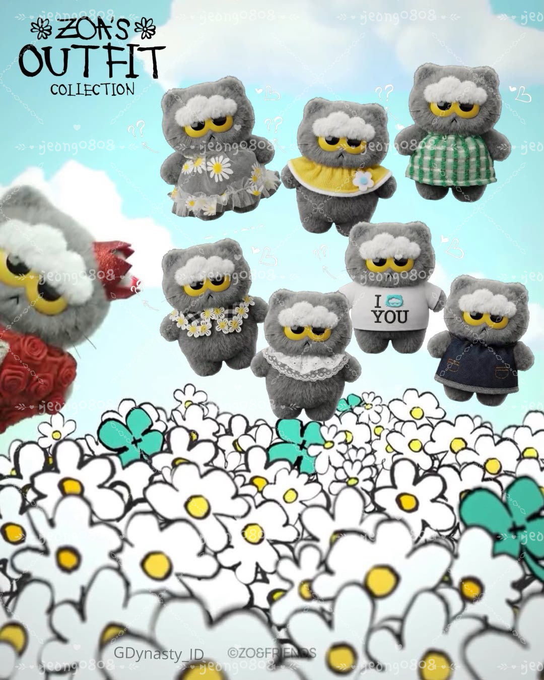 ZOA RANDOM PLUSH KEYRING