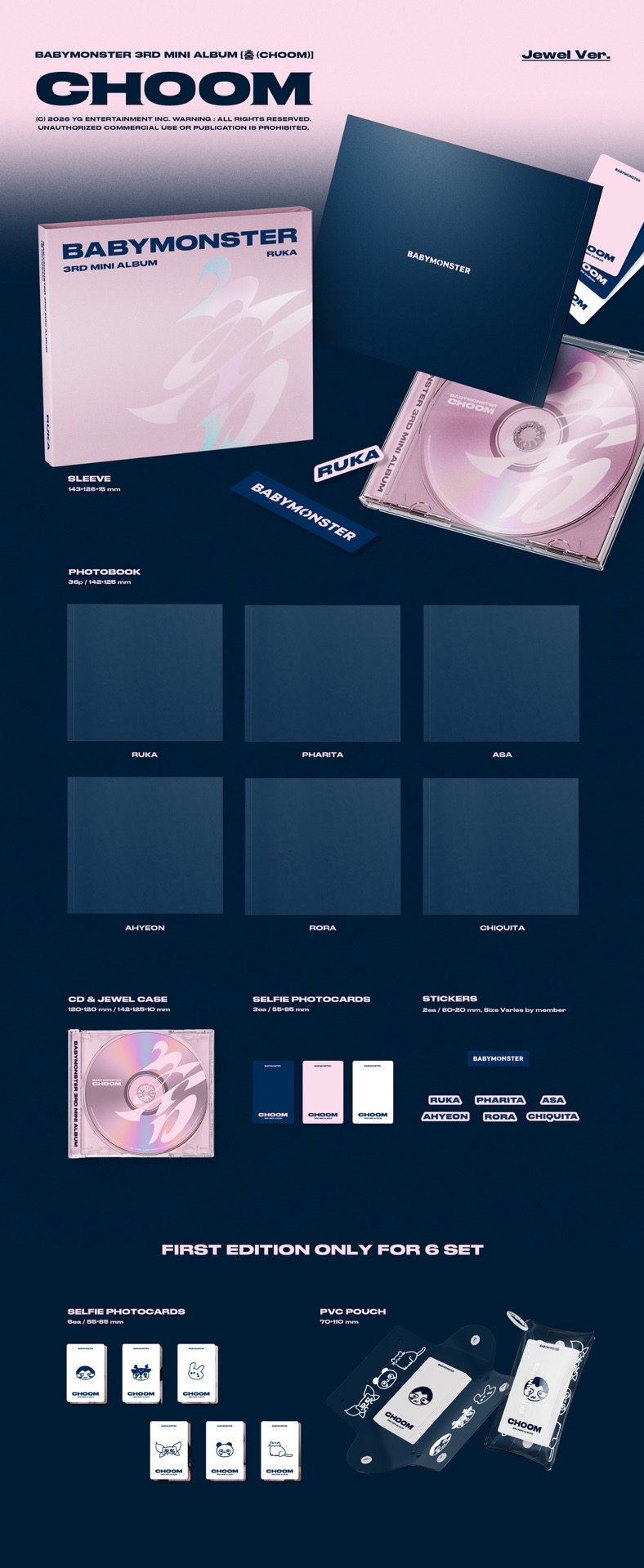 BABYMONSTER 3rd Mini Album CHOOM 