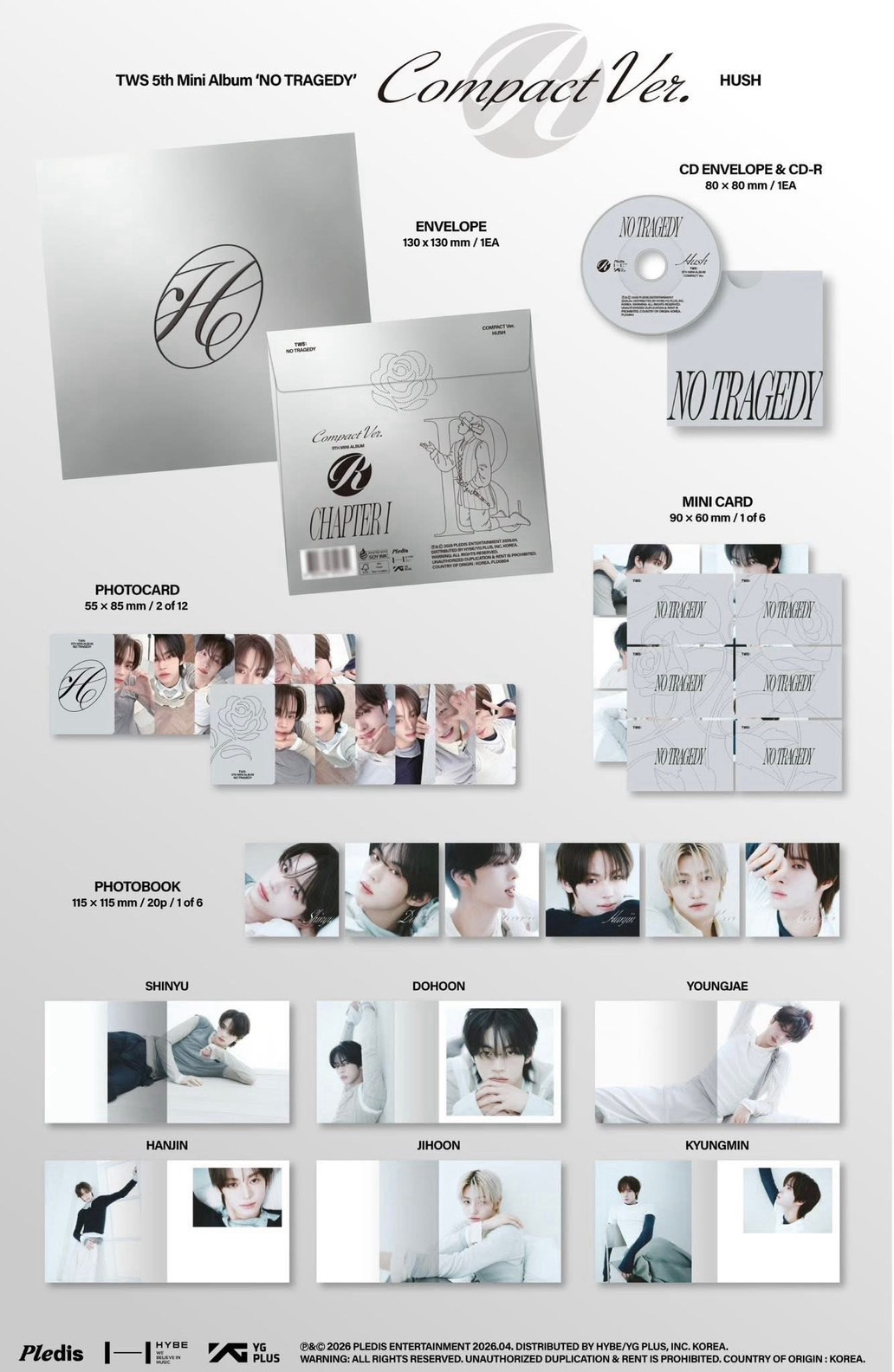 🫧TWS 迷五單封 韓振一套🤍