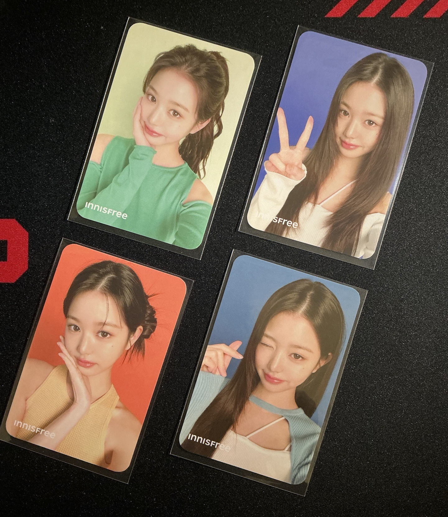 員瑛 innisfree 代言卡 一套