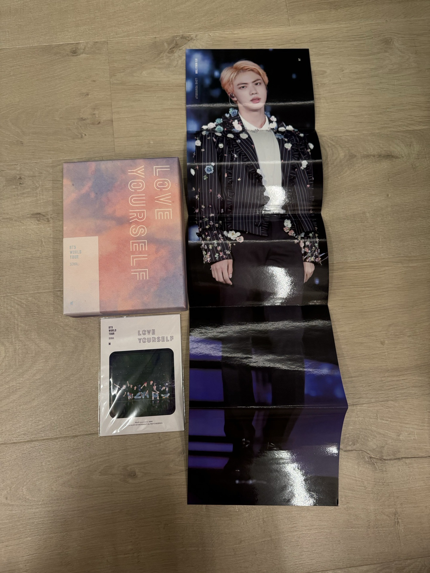 BTS 防彈少年團 LYS 首爾 DVD Jin 海報 小卡