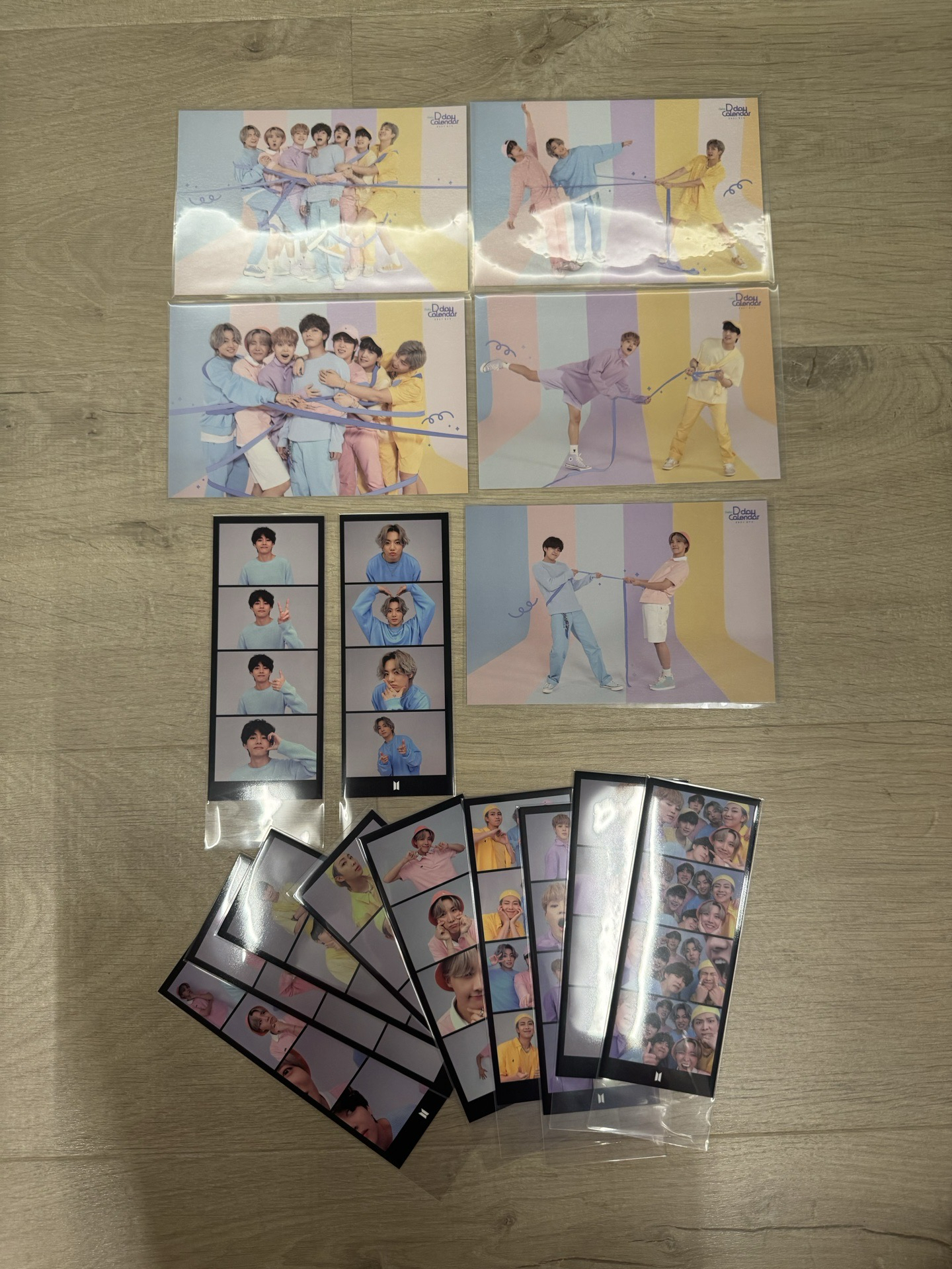 BTS 防彈少年團 8週年 明信片 人生四格 田柾國 金泰亨 V 小卡