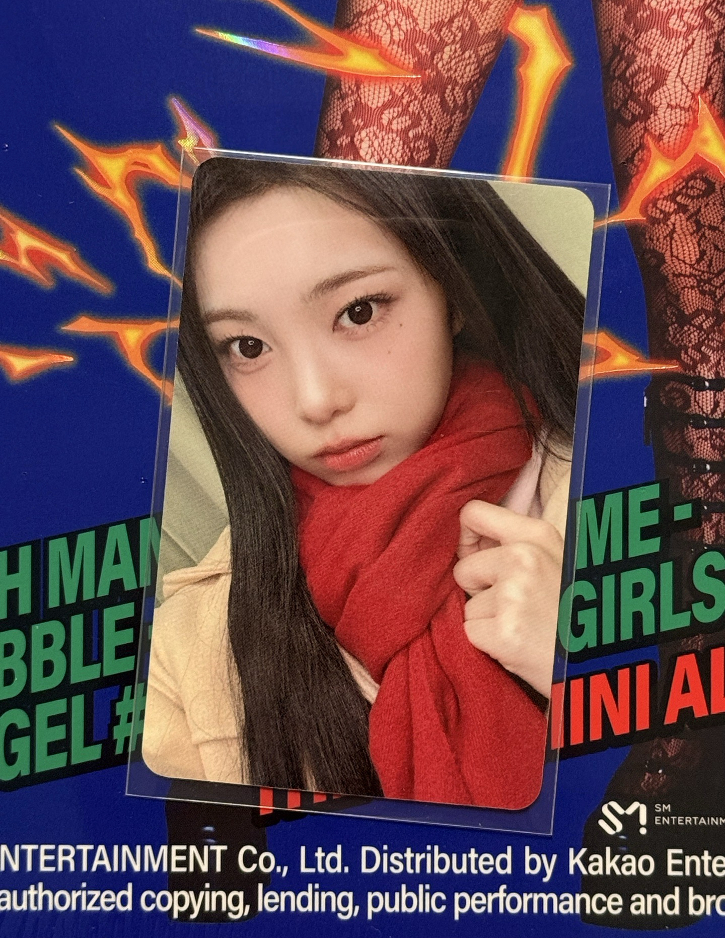 IAN AM圍巾幸運卡