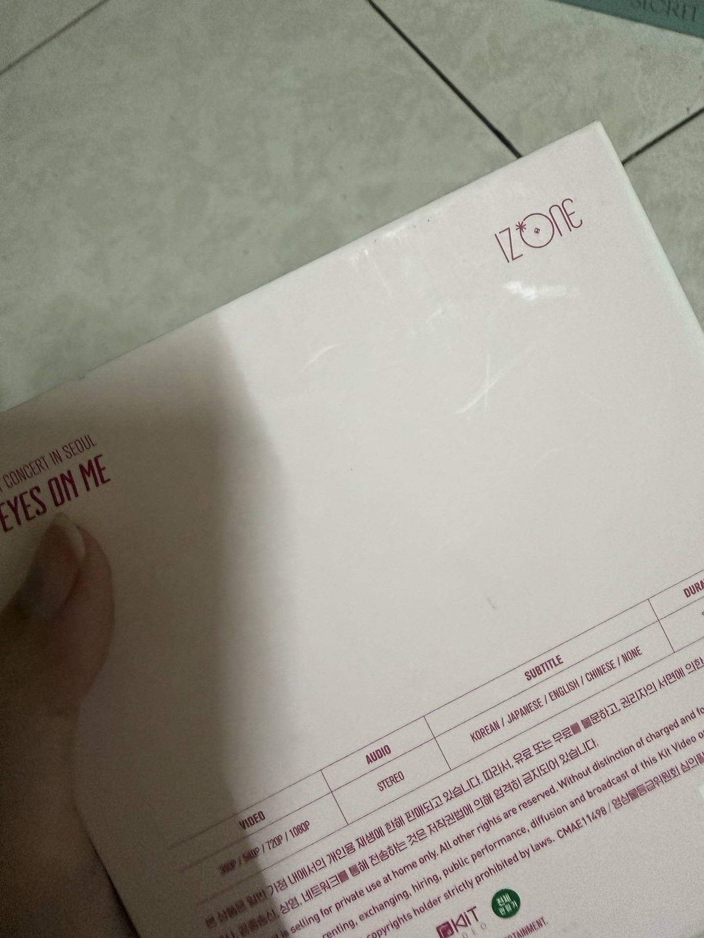 IZ*ONE 1st 演唱會 kit智能專 不含卡