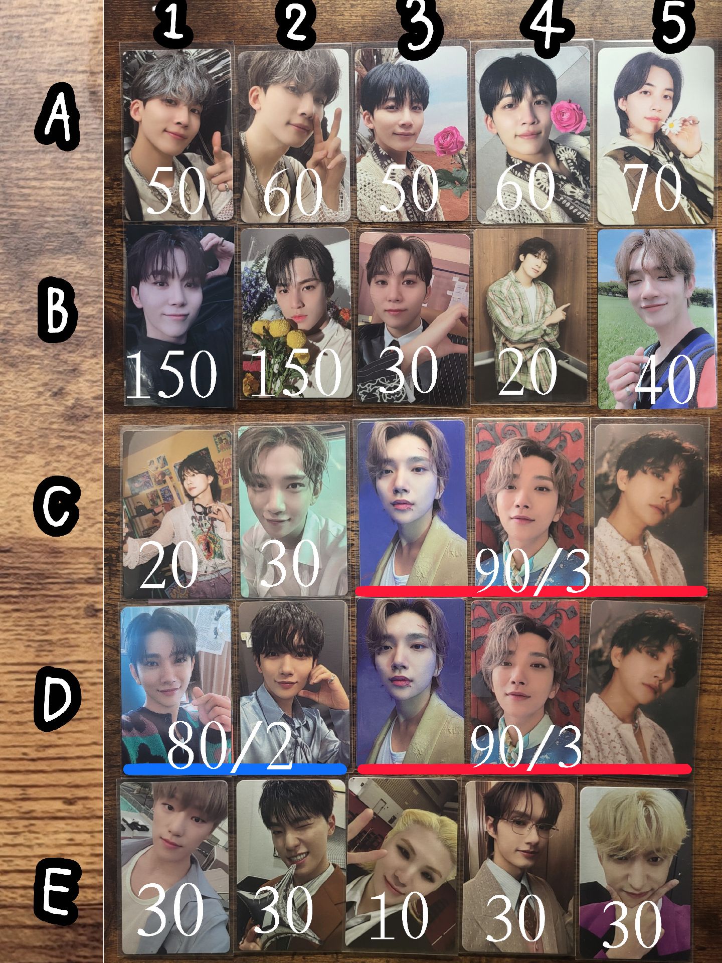 漢奎寛秀燦勳俊碩