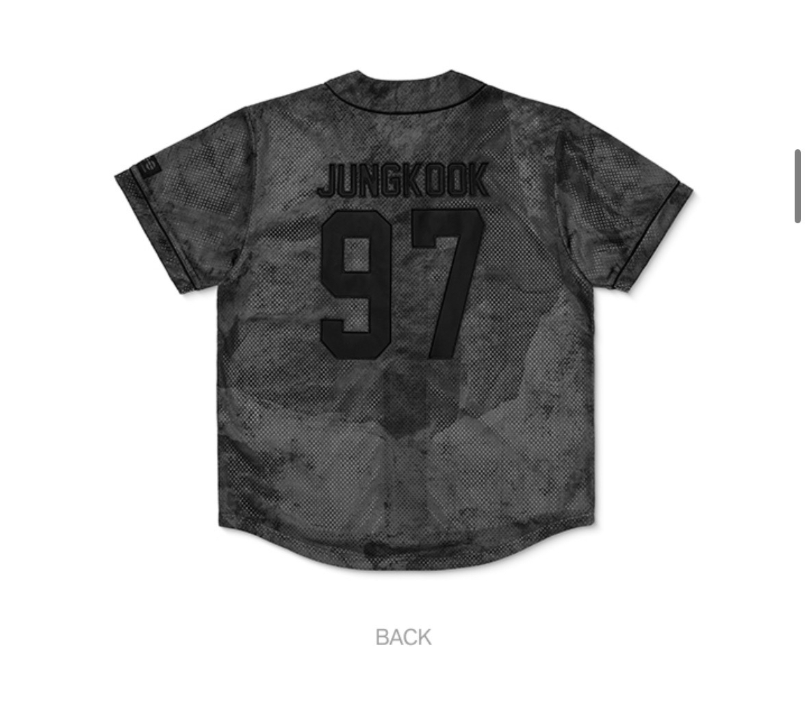 已購買到 JK 田柾國球衣 M號