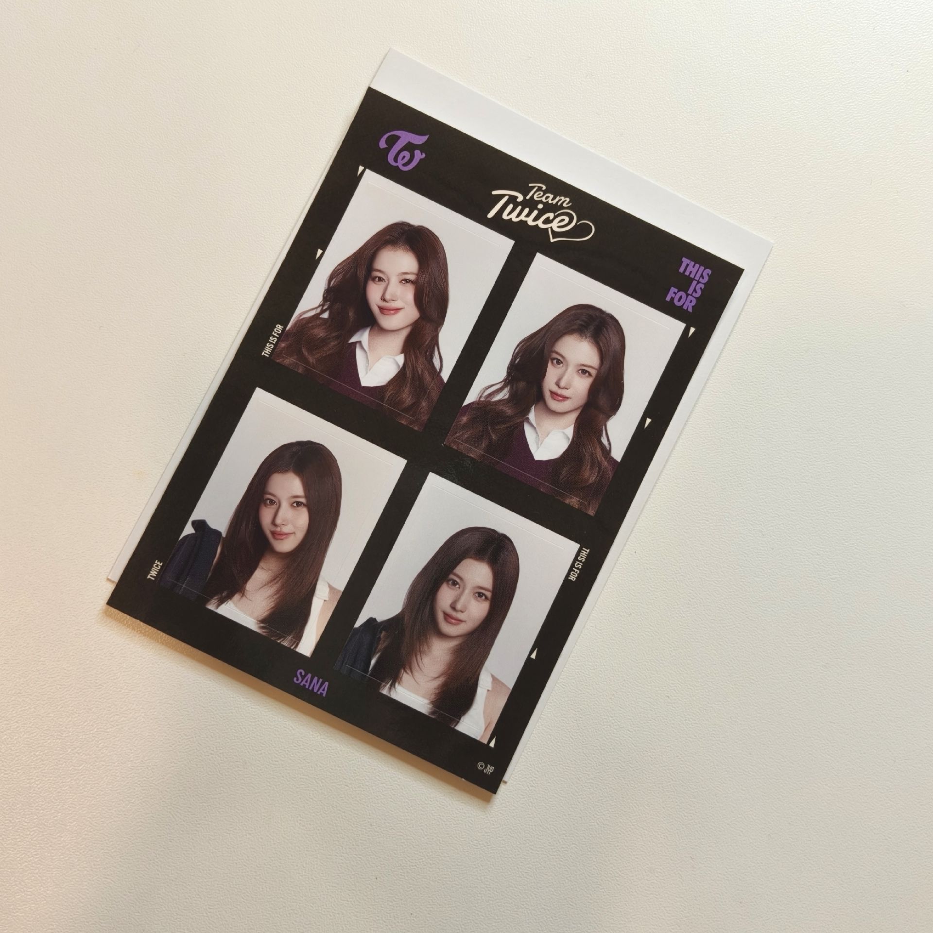 現貨 TWICE 新國立 SANA💜 證件照貼紙