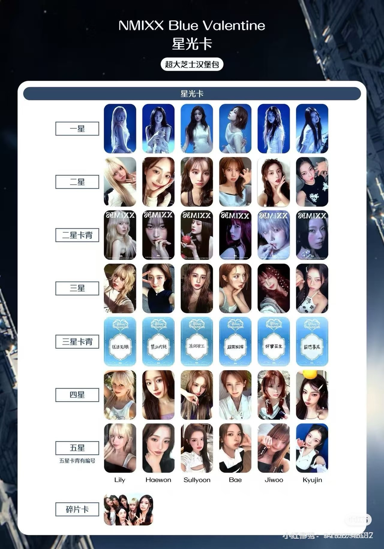 🐳 NMIXX 星光卡餘量共11張