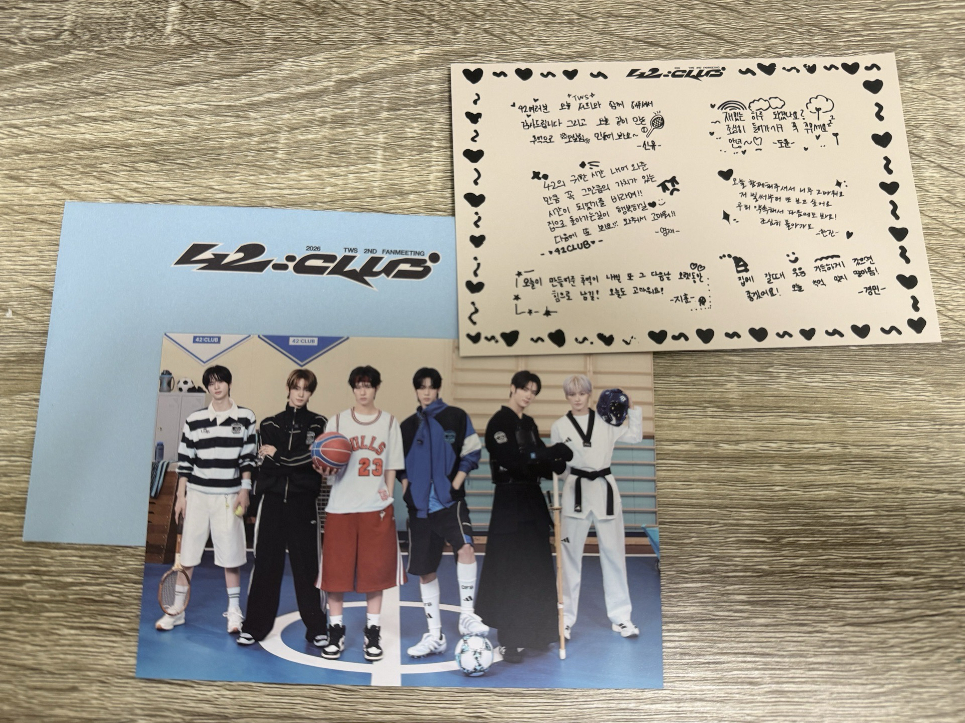 TWS 二週年飯咪 成員手寫信