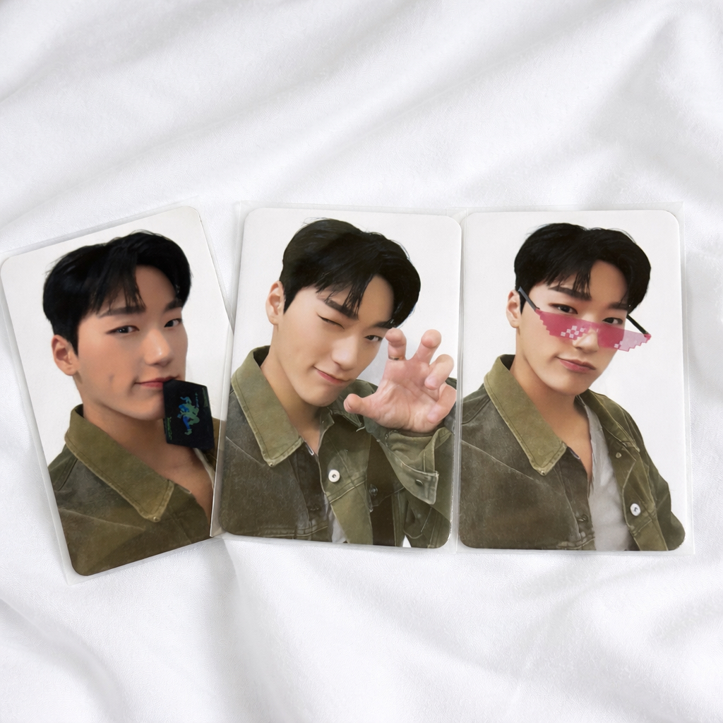 崔傘綠色牛仔外套set