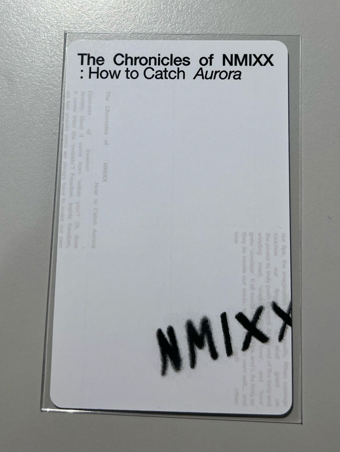 極光寫真 jyp 特典卡 