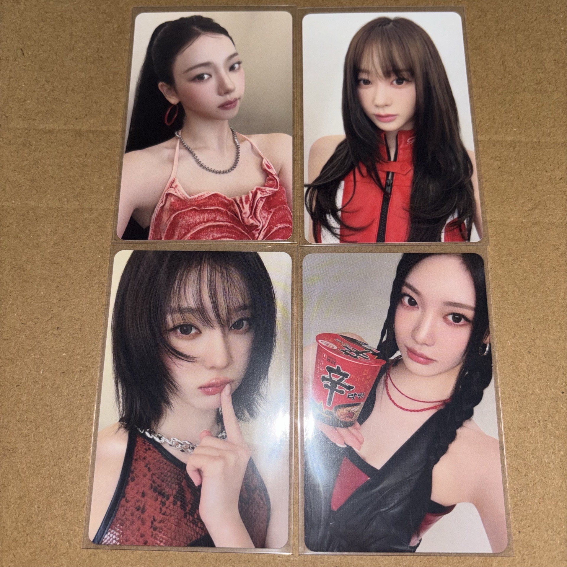 aespa 辛拉麵代言卡 一套