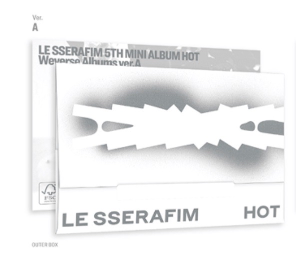 LE SSERAFIM｜《Hot》白版電子專 未拆🫧