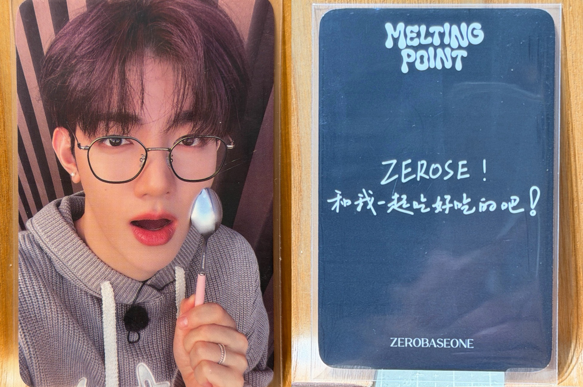 章昊 迷二 K4用餐禮儀特典卡 中文卡背