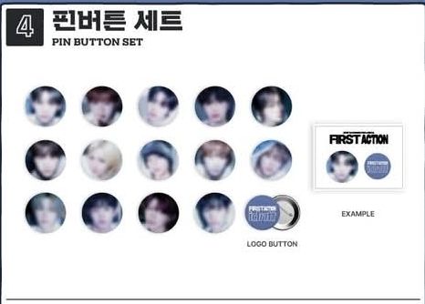 idntt FIRST ACTION 首爾場 徽章組 全新未拆