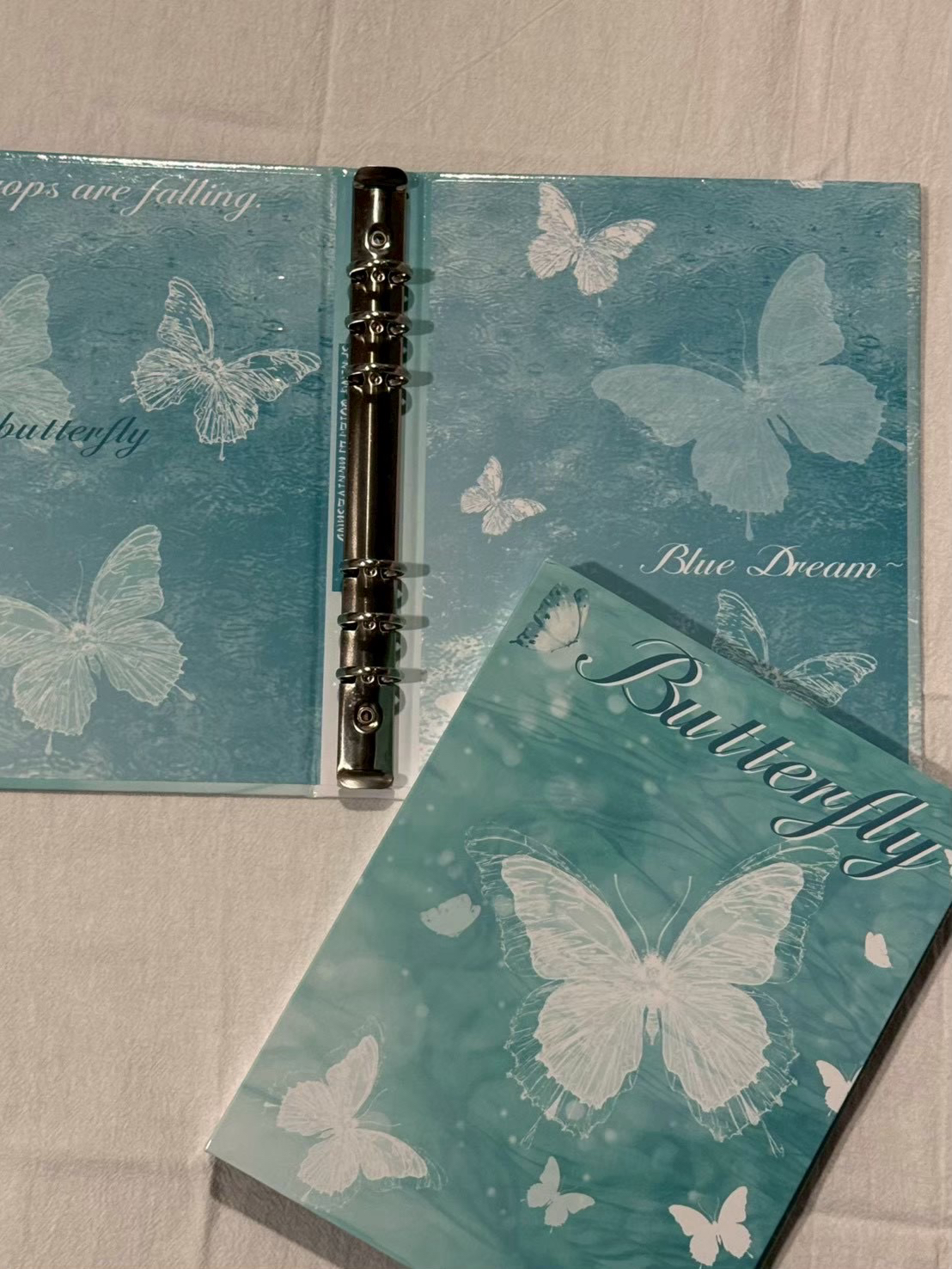 全新 水波紋蝴蝶 B5卡冊