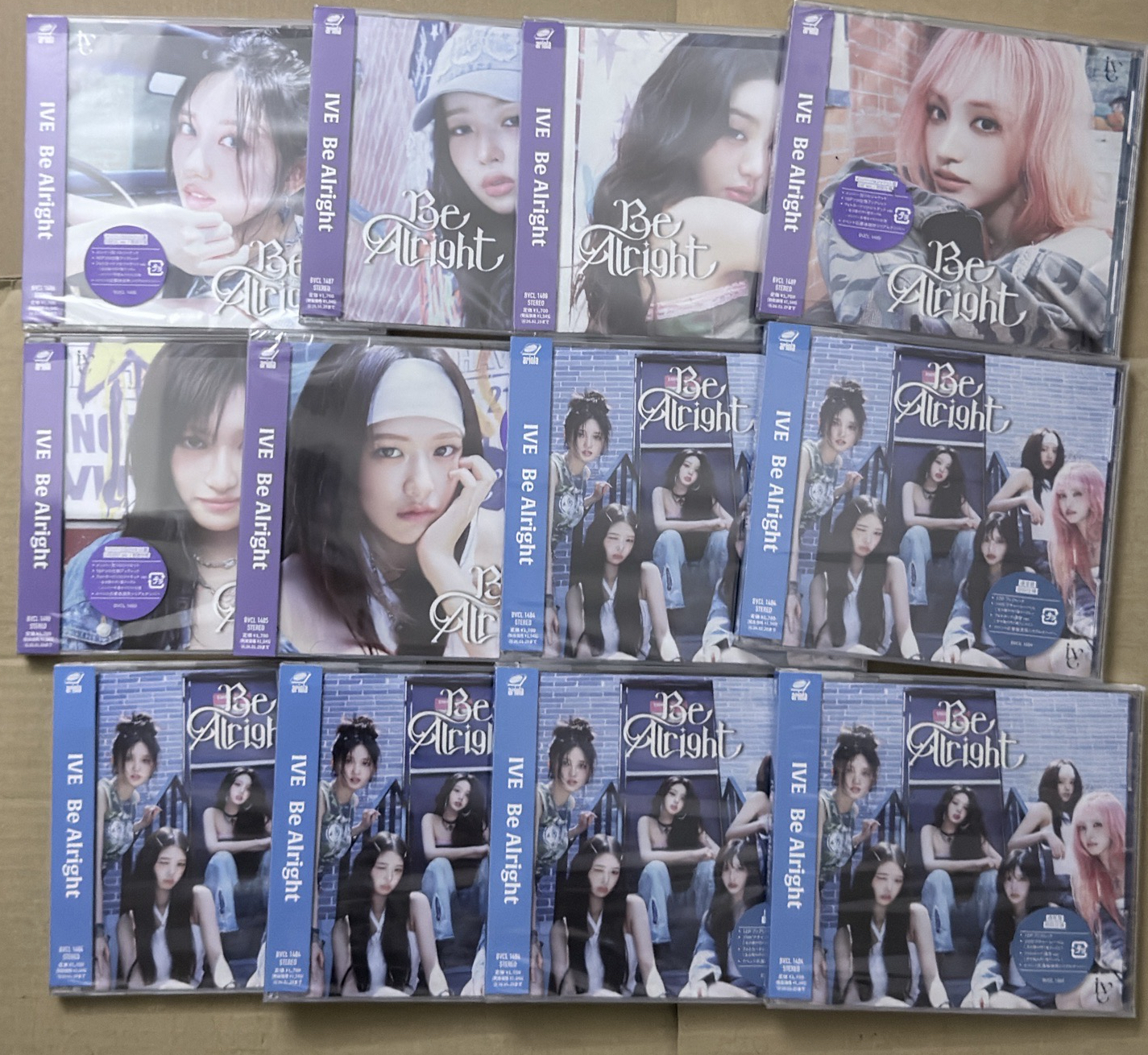(現貨 12張一鍵畢業 一日內寄出）ive be alright 日專 單封
