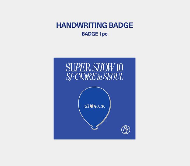 «線上預購» SJ SS10🇰🇷安可場 手寫徽章