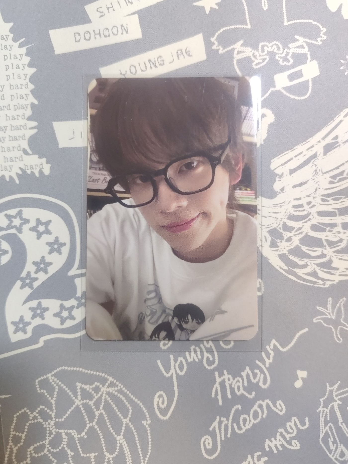 TRY WITH US 專輯卡 單封專卡 眼鏡申