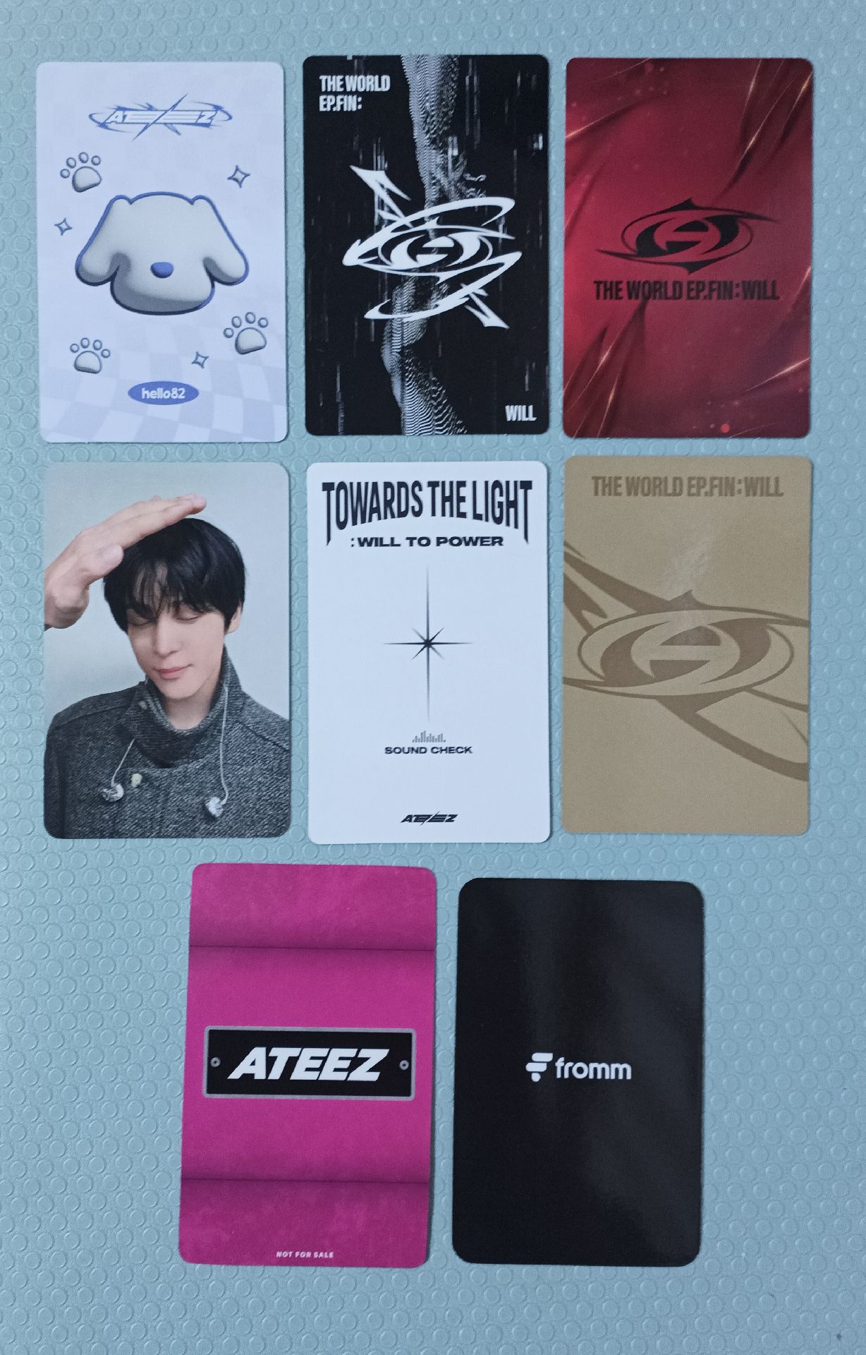 ATEEZ 潤浩小盤 坐坐卡含單封