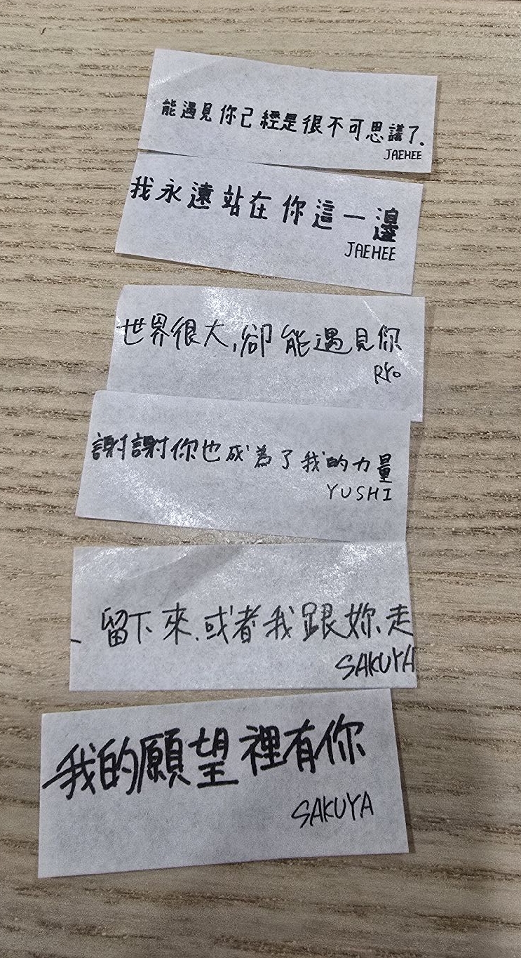 Nct Wish 台北場紙花