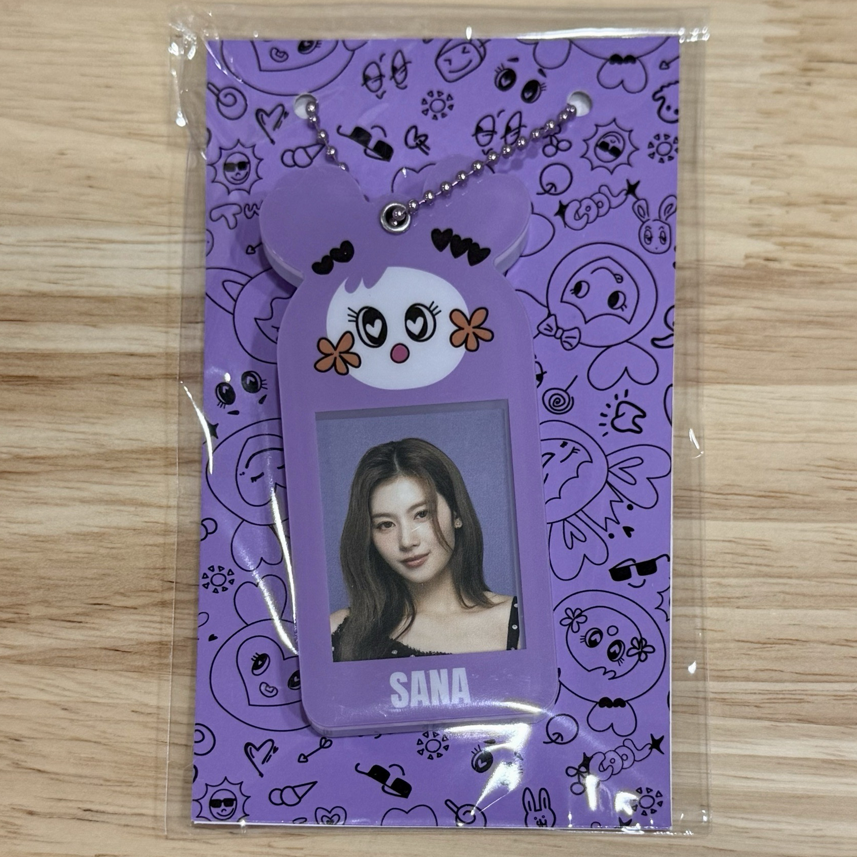 Sana 大頭照壓克力鑰匙圈💜