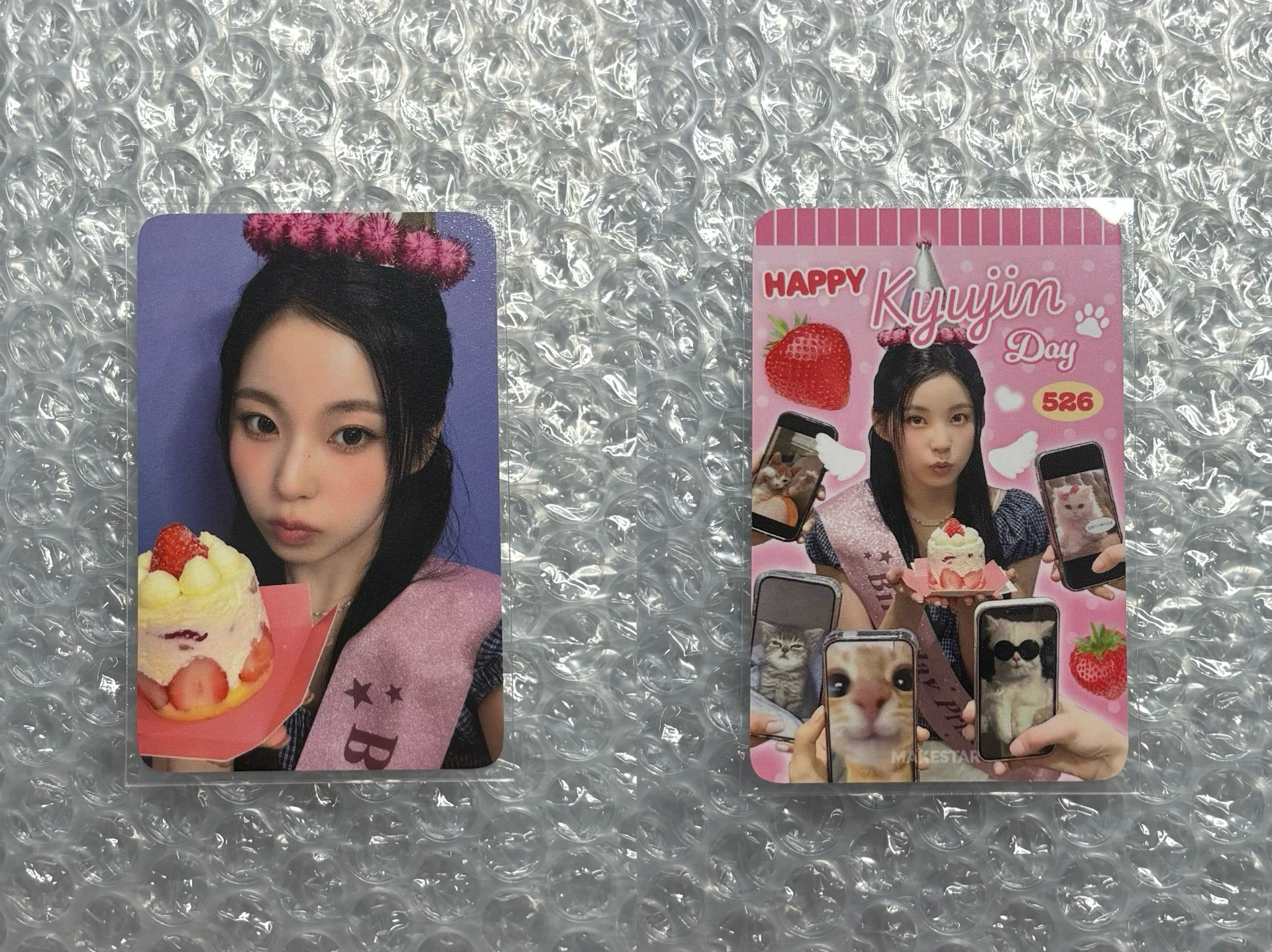 nmixx kyujin ms 生日中簽卡 抽選卡