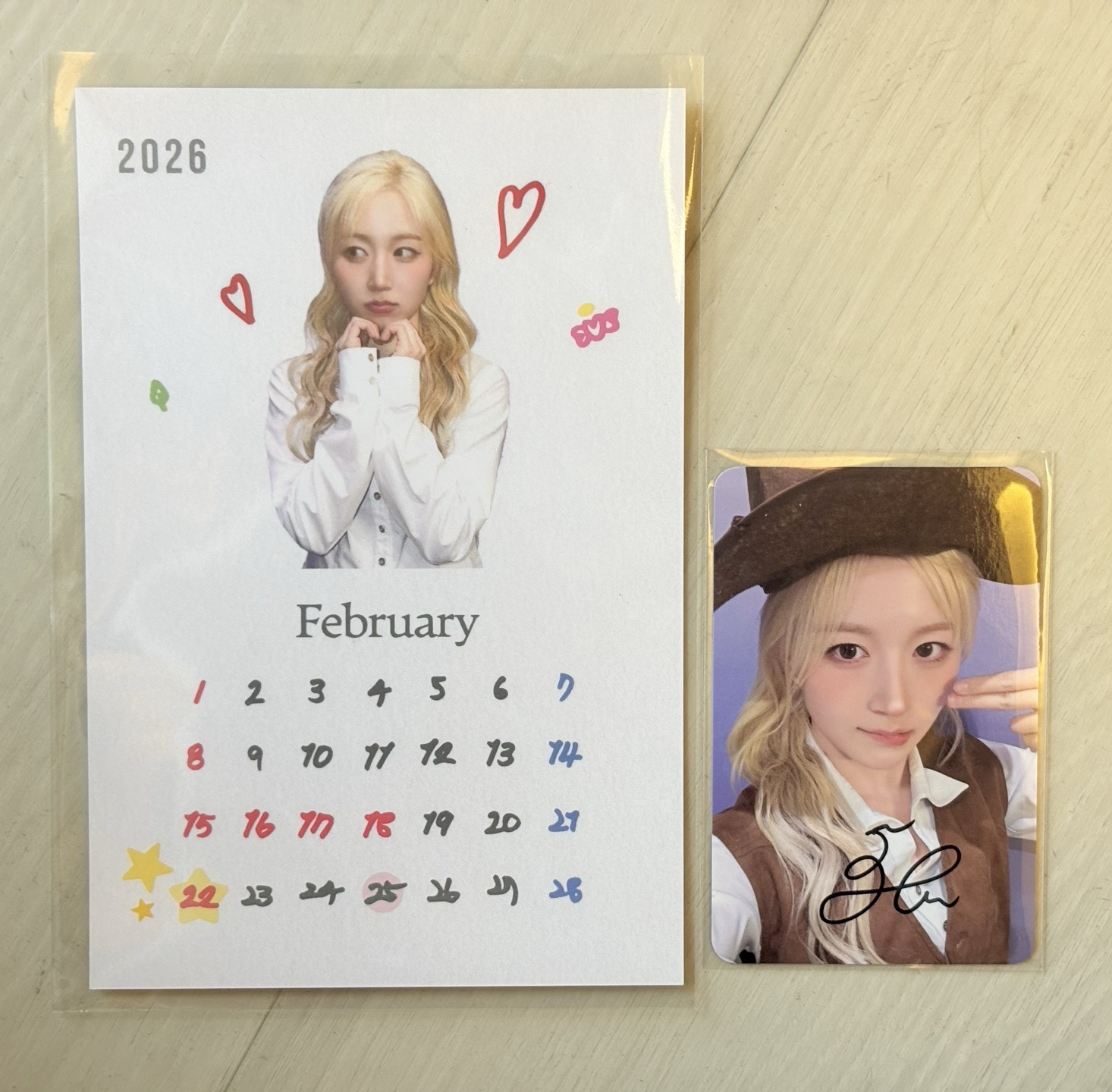 NMIXX ms牛仔嫄簽卡+中簽明信片