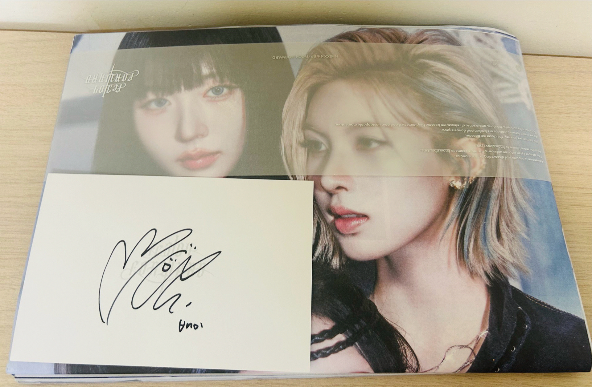 Bae親簽明信片+空專