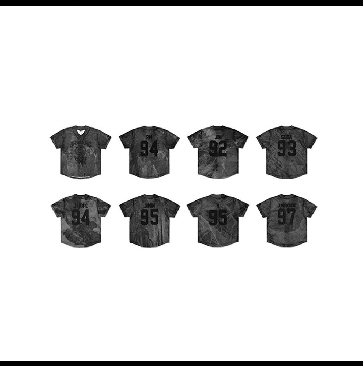 BTS球衣（SUGA、V、國）都M尺二販