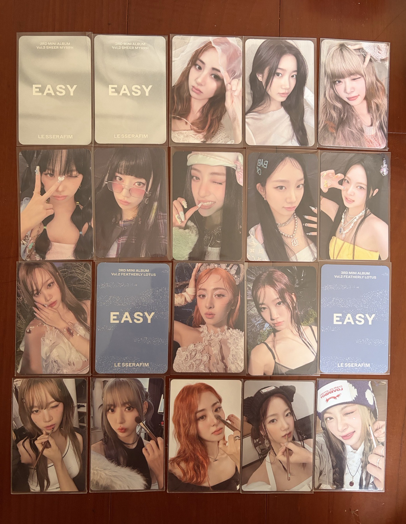 LE SSERAFIM EASY 專輯卡