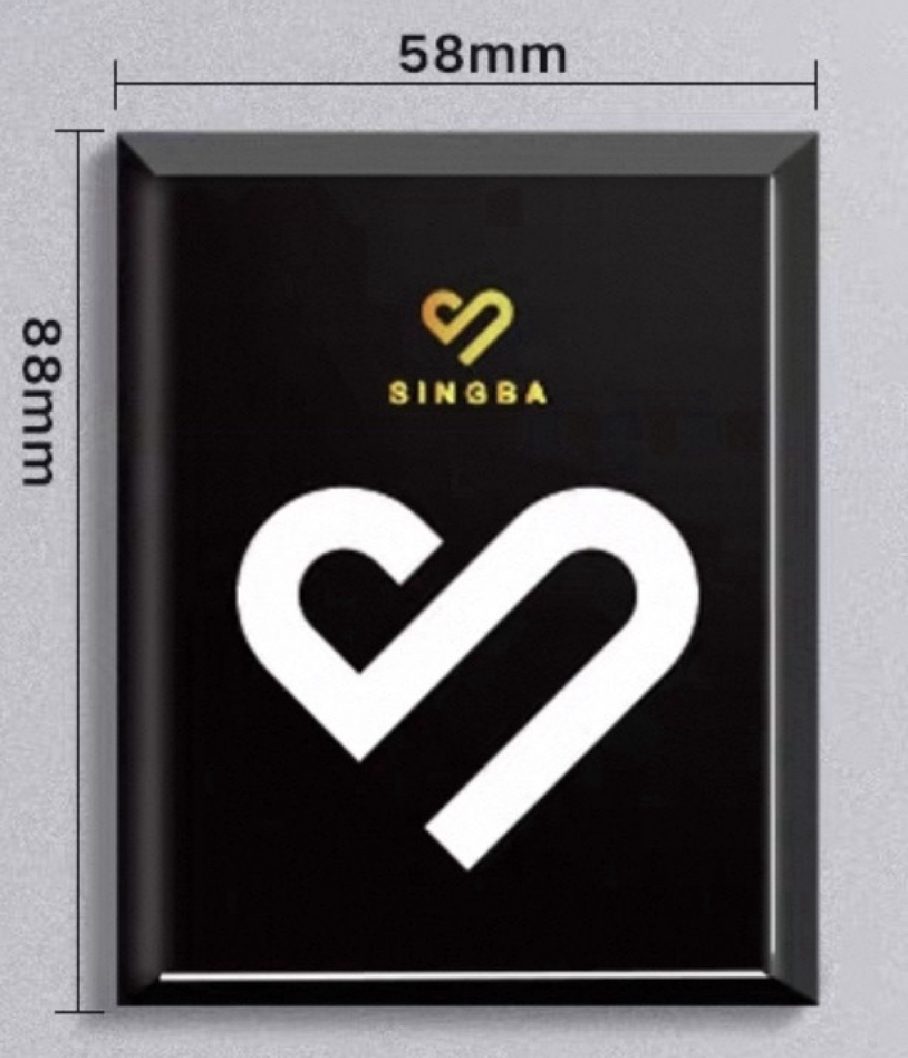 singba超清平口加厚卡膜 20絲 一包50張