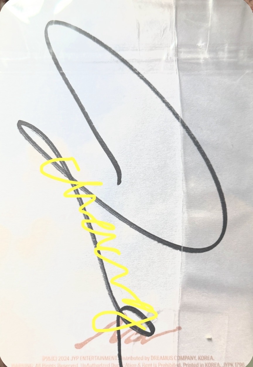 娜璉 solo2 NA親簽明信片