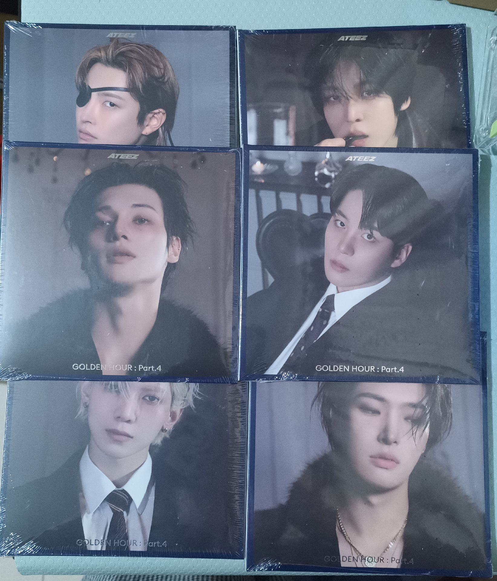 ATEEZ 未拆單封6張(簽售專) 中潤尚旼榮鍾 整套賣 卡面可以參考圖2