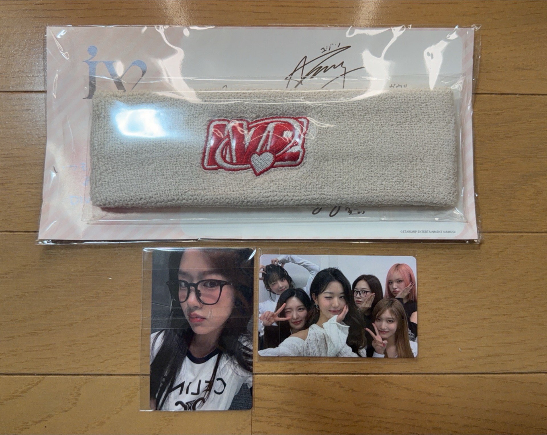 IVE 日本三期會員禮 安 團卡 頭帶