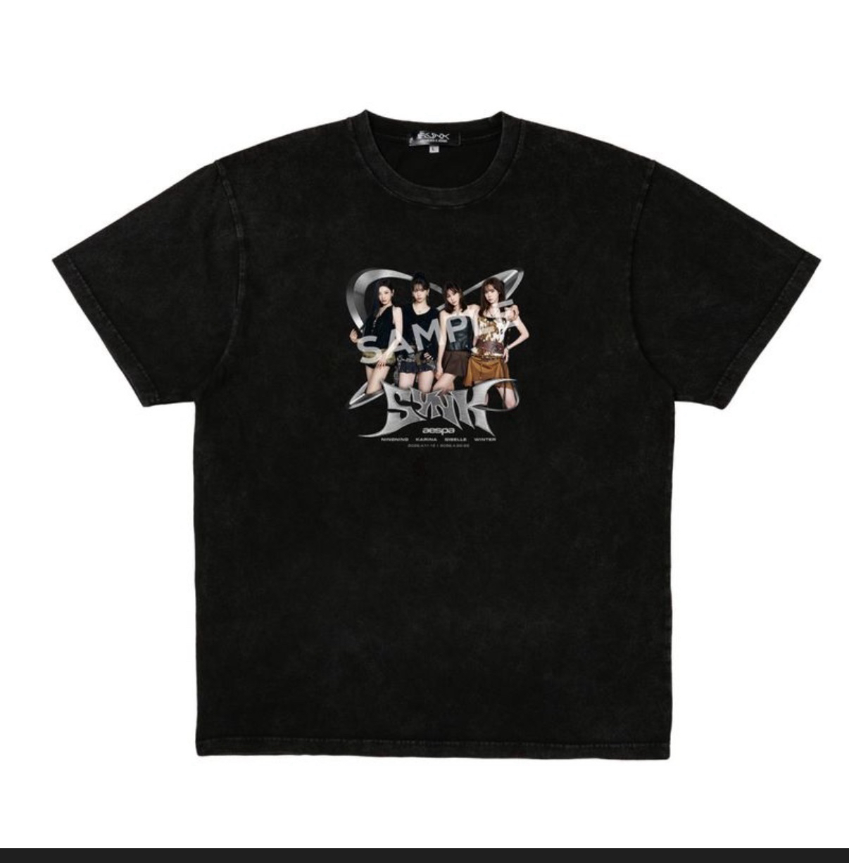 （現場排隊購買）aespa 三巡 日本特別場 黑照片T